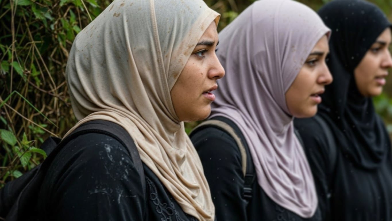 A group of hungry and thirsty fasting Muslim women struggle during their fundraising challenge.