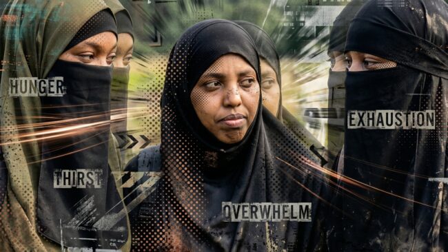 A group of Muslim women feel overwhelmed by their challenge